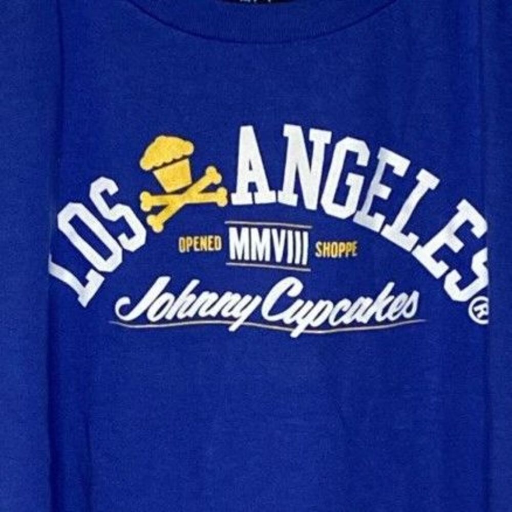 Johnny Cupcakes Los Angeles Anniversary Blue Women’s Size XL